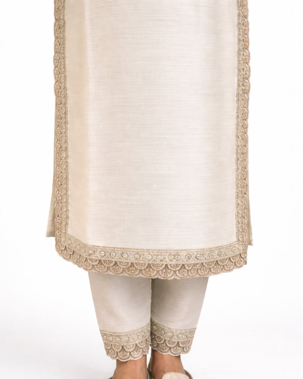 Ivory Suit with dupatta
