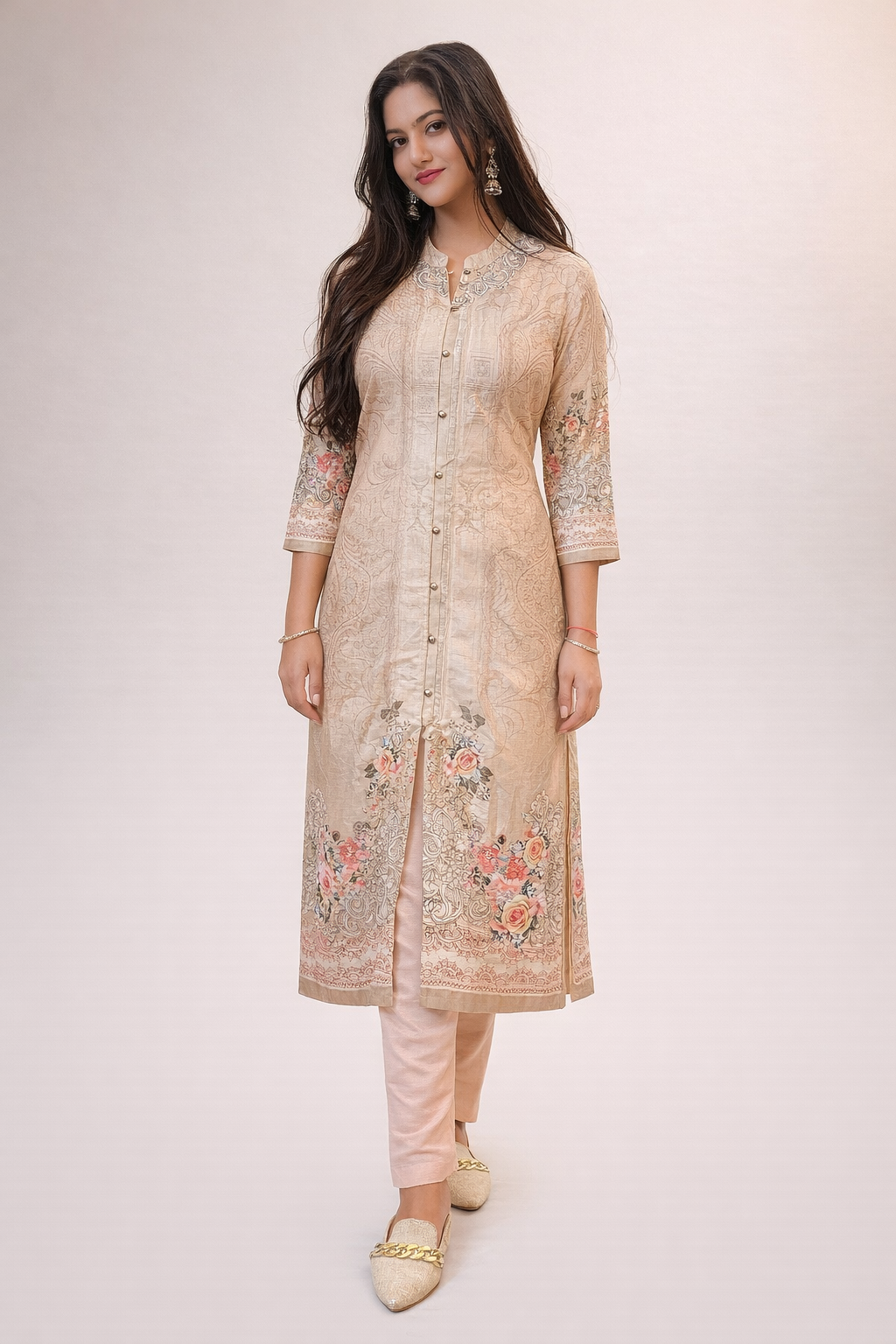 Beige suit set