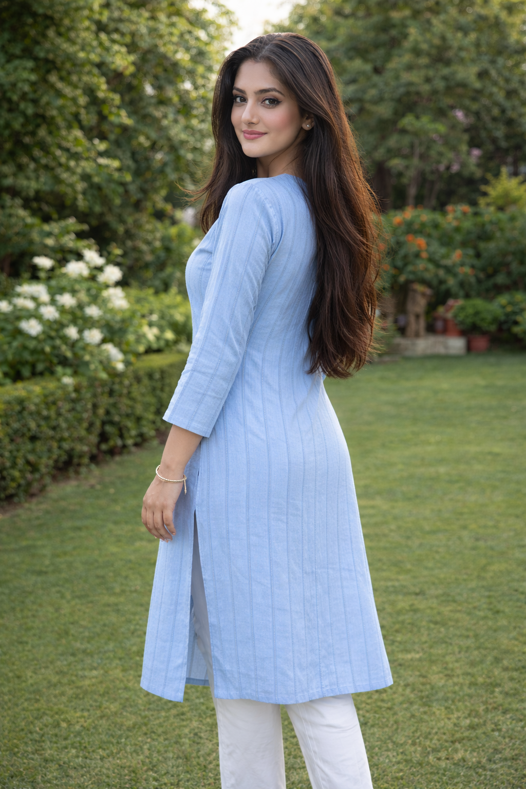 Dobby weave kurta