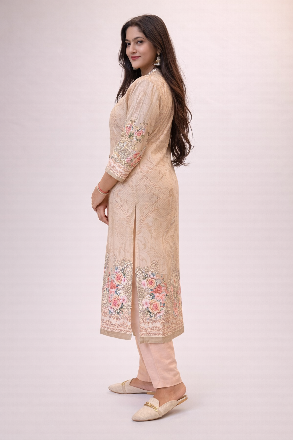 Beige suit set