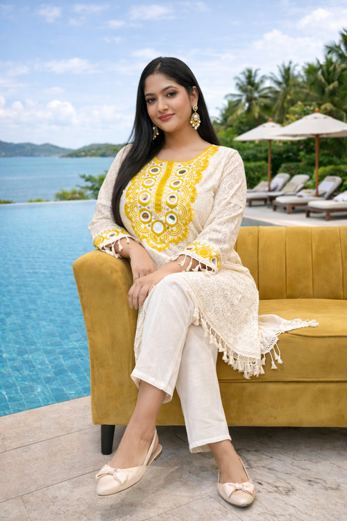 Co-ord Set with Potli Bag