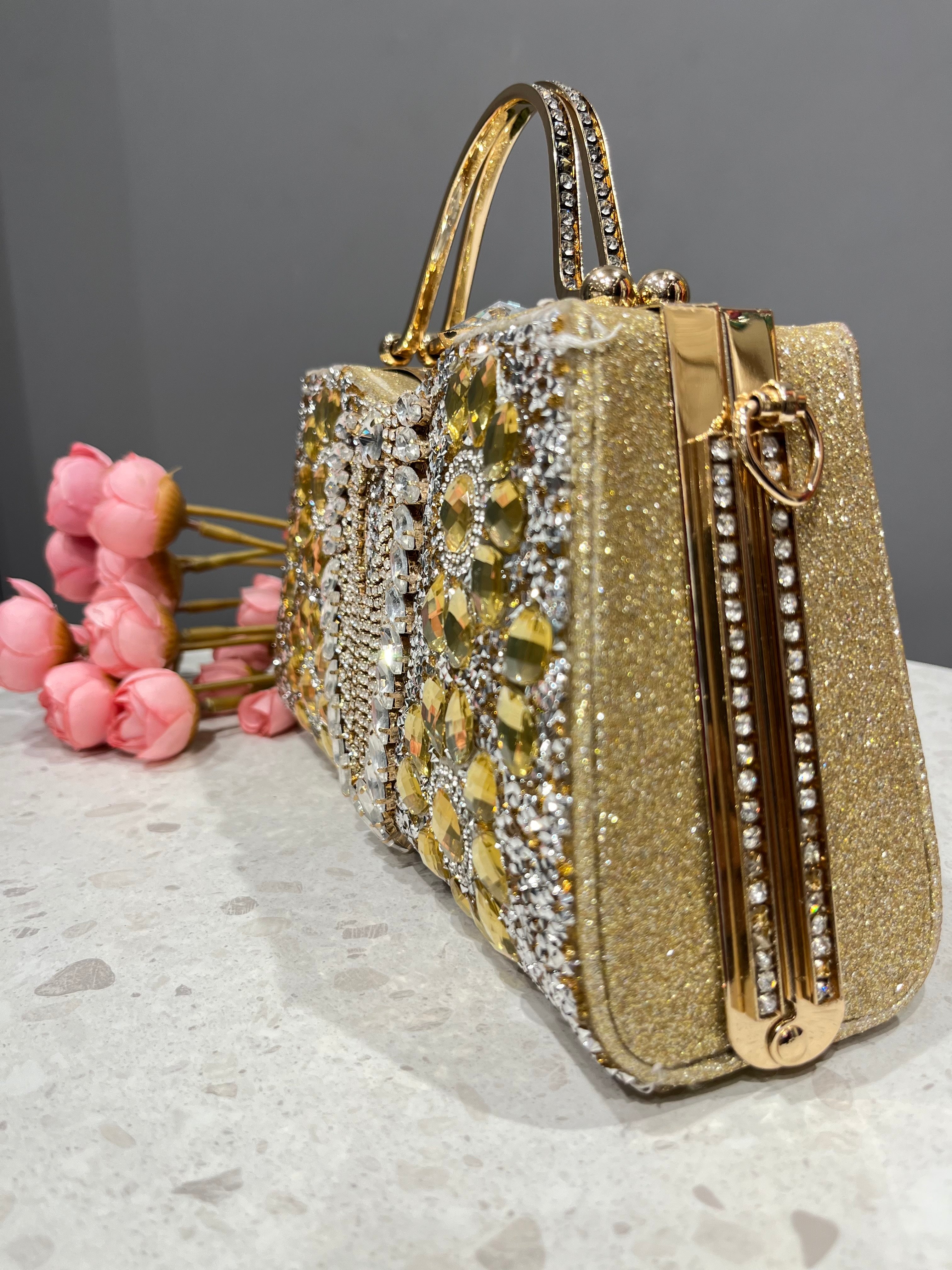 Golden Party Clutch