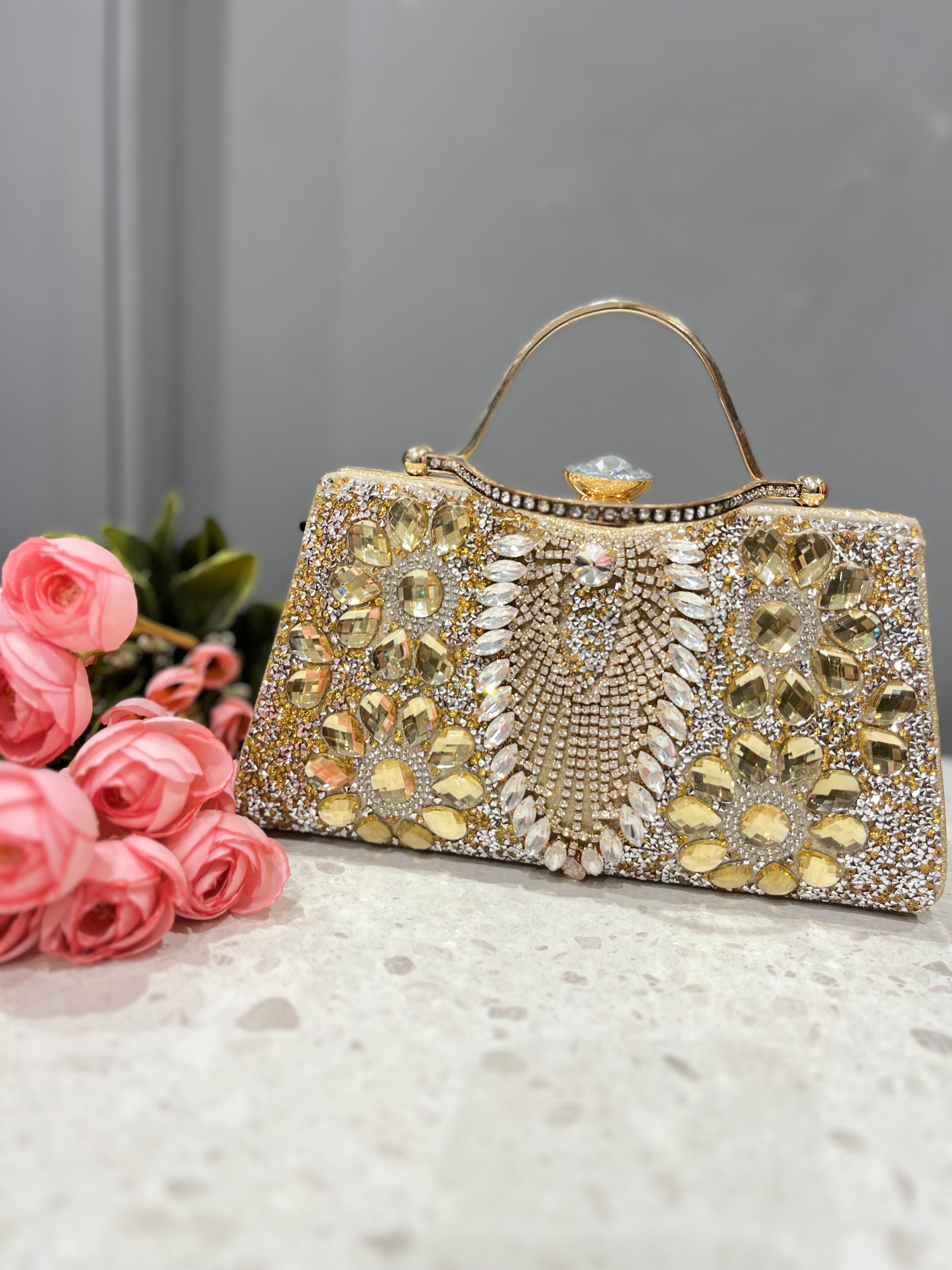 Golden Party Clutch