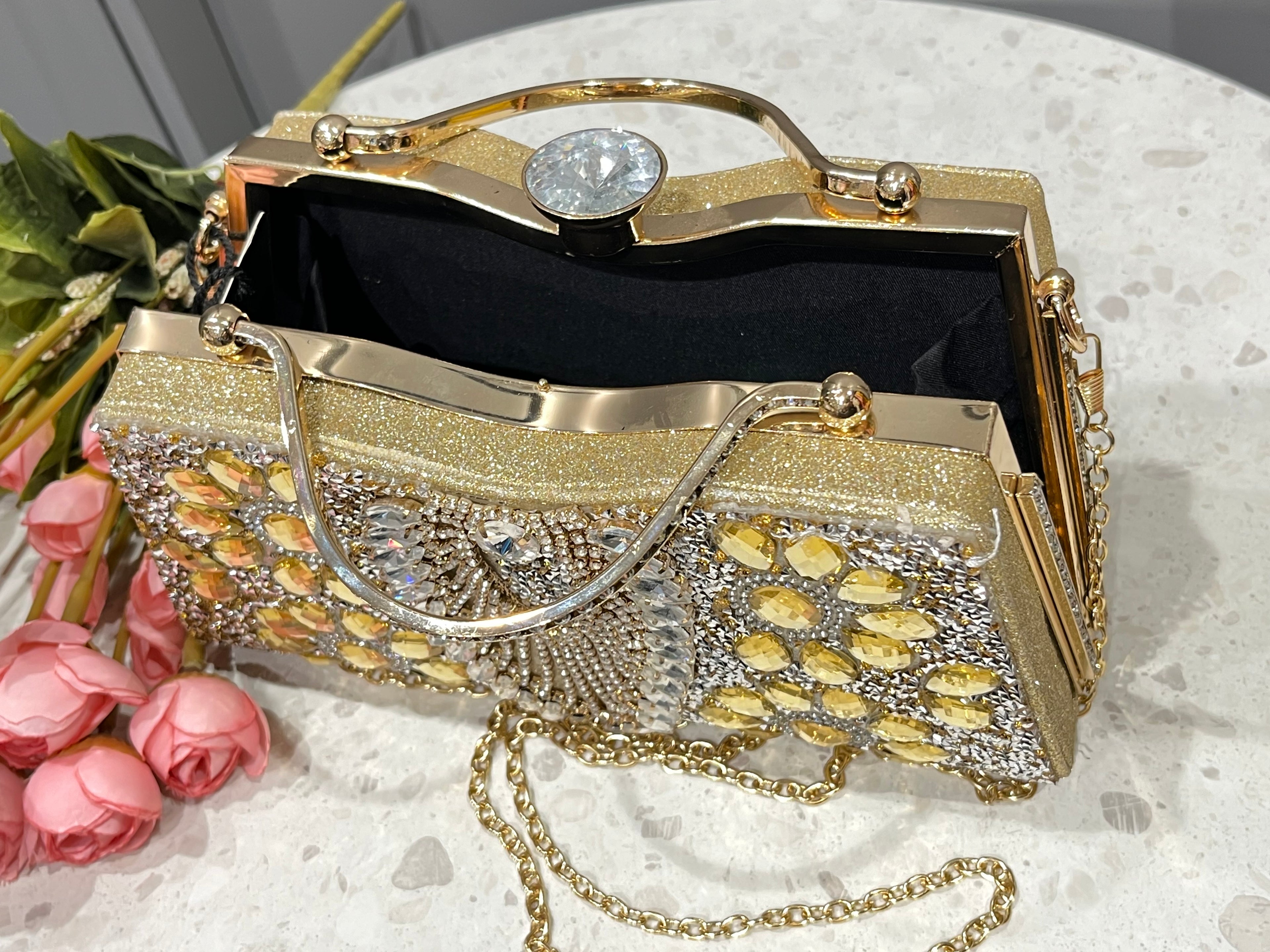 Golden Party Clutch